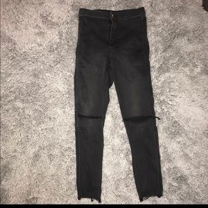 High Waisted Black Jeans